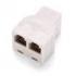RJ12/RJ11 (4C) Modular T Adapter/Splitter, one female to 2 females RJ12/RJ11 (4C) Modular T Adapter/Splitter, one female to 2 females
